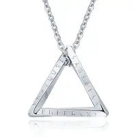 Mendes Nordic Heren Ketting - Rune Triangle Silver