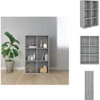 vidaXL Boekenkast/dressoir 66x30x98 cm bewerkt hout grijs sonoma eiken
