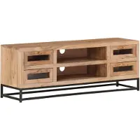 vidaXL Tv-meubel 110x30x40 cm massief acaciahout