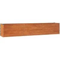 vidaXL Plantenbak verhoogd 240x40x45 cm cortenstaal roestig