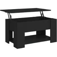vidaXL Salontafel 79x49x41 cm bewerkt hout zwart