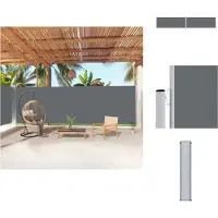 vidaXL Scherm - Schermen - Windscherm - Zonnescherm - Windscherm uittrekbaar 200x1000 cm antracietkleurig