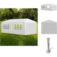 vidaXL Partytent - Partytenten - Feesttent - Feesttenten - Partytent 3x6 m wit