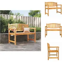 vidaXL Tuinbank 114x59x87 cm, massief teakhout - Tuinbanken
