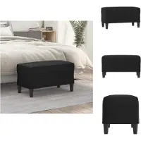 vidaXL Bankje 70x35x41 cm kunstleer zwart