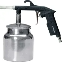 Fatmax Zandstraalpistool met Reservoir 156063XSTN- Reservoir 1L - voor Compressor - Max. 8Bar - 300L/Min - Staal - Zilver
