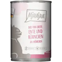 MjAMjAM 6x400g Duo Sappige Kip & Konijn op Gestoomde Pompoen Natte Kattenvoer