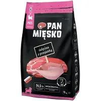 PAN MIĘSKO : Kalfsvlees met fazant, formaat XS – droogvoer voor puppy's – 9 kg