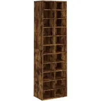 vidaXL Schoenenkast 54x34x183 cm bewerkt hout gerookt eikenkleurig