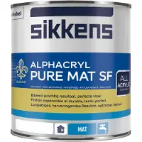 Sikkens Alphacryl Pure Mat SF | Matte Muurverf 1 LTR - Lichte kleur|2