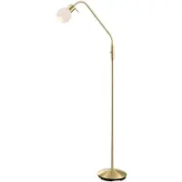 LINDBY Vloerlampe , ELAINA, Goud / Messing, Woonkamer, Metaal, Modern