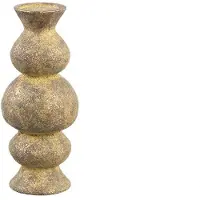 Ptmd collection PTMD Kandelaar Larry - 13x13x30 cm - Cement - Bruin