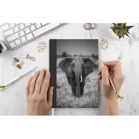 MuchoWow Notitieboek - Schrijfboek - Olifant - Dieren - Safari - Wildlife - Notitieboekje klein - A5 formaat - Schrijfblok
