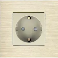 Perfect Switches WANDCONTACTDOOS | ALUMINIUM | GOUD | ENKELVOUDIG