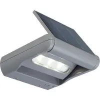 Lutec 6914401000 Mini Ledspot Solar Led Wandlamp Voor Buiten Zilvergrijs