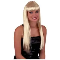 Funny fashion Barbie dames pruiken blond - Verkleedpruiken