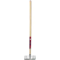 Synx Tools Mini Tuinhark 8 Tanden - kleine hark - harkje - Incl. steel 75 cm