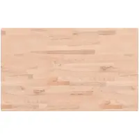 vidaXL Tafelblad rechthoekig 100x60x2,5 cm massief beukenhout