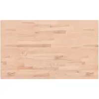 vidaXL Tafelblad rechthoekig 100x60x1,5 cm massief beukenhout