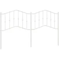 vidaXL Vervangend hoofdbord 160 cm metaal wit