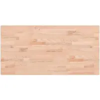 vidaXL Tafelblad rechthoekig 100x50x2,5 cm massief beukenhout