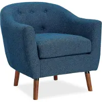 Dorel Home Brie-Accent Stoel in Linnen Blauw