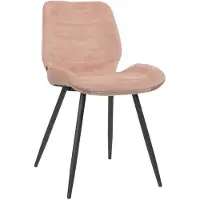 Sonstiges Velvet eetkamerstoel Toby roze