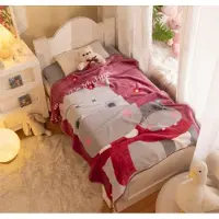 ECarla Zachte fleece/plaid/deken voor kinderen met print - 100*140cm
