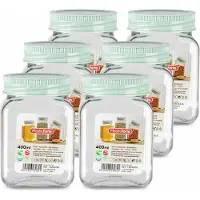 PlasticForte Voorraadpot/bewaarpot - 6x - 400 ml - kunststof - mint groen - B7 x H11 cm