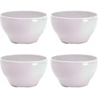 PlasticForte kommetjes/schaaltjes - 8x - dessert/ontbijt - kunststof - D14 cm - roze