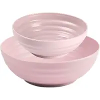 PlasticForte Kommetjes/schaaltjes - 16x stuks - dessert/ontbijt/soep - kunststof - Oudroze