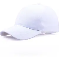 ECarla Baseball Cap – - Katoen - Unisex - One size - Verstelbaar - Wit effen
