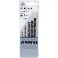 Bosch 2607002824 PointTeQ HSS Metaal-spiraalboorset 5-delig 2 mm, 3 mm, 4 mm, 5 mm, 6 mm DIN 338 Zeskant schacht 1 stuk(s)