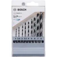 Bosch Accessories 2607002826 PointTeQ HSS Metaal-spiraalboorset 9-delig 2 mm, 3 mm, 4 mm, 5 mm, 6 mm DIN 338 Zeskant sc