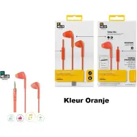 BeHello Oordopjes met afstandsbediening 3.5mm - Rood