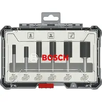 Bosch 6-DELIGE FREZENSET RECHTE SCHACHT 1/4