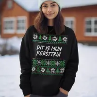B&C Foute Kersttrui - Kleur Zwart - Dit Is Mijn Kersttrui - Maat 2XL - Uniseks Pasvorm - Kerstkleding voor Dames & Heren
