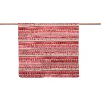 David Fussenegger SILVRETTA Plaid "Norweger Borduursel" 140x200 rot