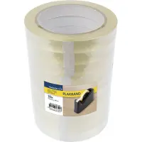 Raadhuis plakband - 15mm x 66m - PP - transparant - krimp a 10 rol