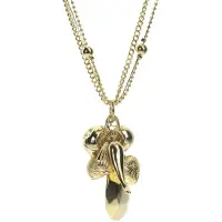 Behave - ketting met hangers - nikkelvrij - cadeau in geschenkzakje - 48 cm