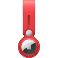 Apple AirTag Leren Hanger Rood