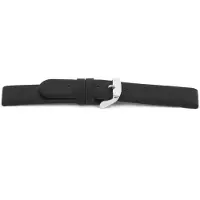 Claudio Calli Horlogeband E137 - Leder Classic Zwart - 16x16 mm