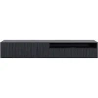 Selsey TV-meubel Vesper zwevend | Design spaanplaat zwart 175x30x31 cm tv-meubels | NADUVI