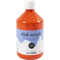 Packlinq Acrylverf Mat, oranje, 500 ml/ 1 fles