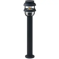 LINDBY Buitenverlichting , Alvaro, dimbare, Zwart, Terras, Aluminium, Modern