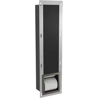 Boss & Wessing Reserve Toiletrolhouder Inbouw BWS Geborsteld Gunmetal Torelaat