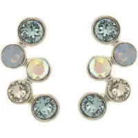 Behave oorbellen stekers blauw met steentjes 2 cm – sprankelend accent