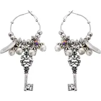 Behave - Oorbellen - Oorringen met sleutelhanger - bohemian stijl