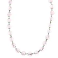 Behave - Halsketting met roze glazen kralen - Zomerse boho stijl