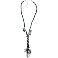Behave - Lange ketting met natuurstenen kralen en hangers - 61,5 cm - Bohemian sieraden